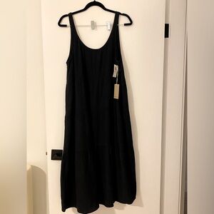 Aritzia firefly dress, black, large, new with tags